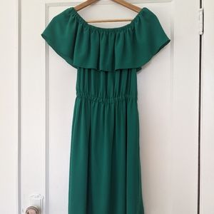 Wilfred Green Off-Shoulder Dress